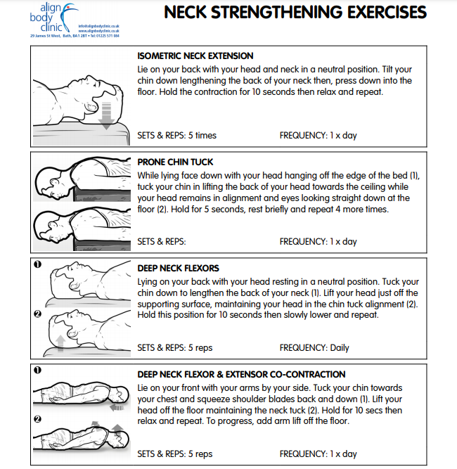 Exercises That Reduce Neck Pain - Align Body Clinic